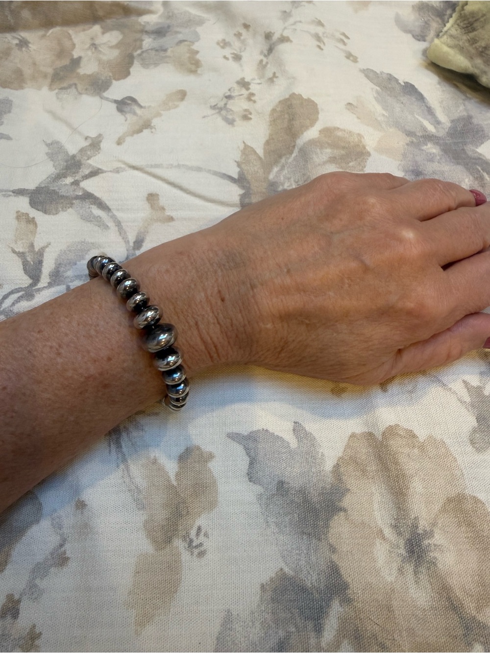 Sterling Navajo Pearl Bracelet